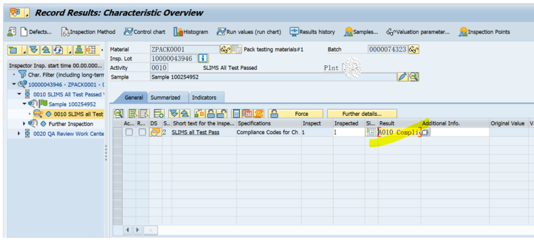 SAP QM 含有长期检验特性的检验批UD完成后还能录入检验结果？