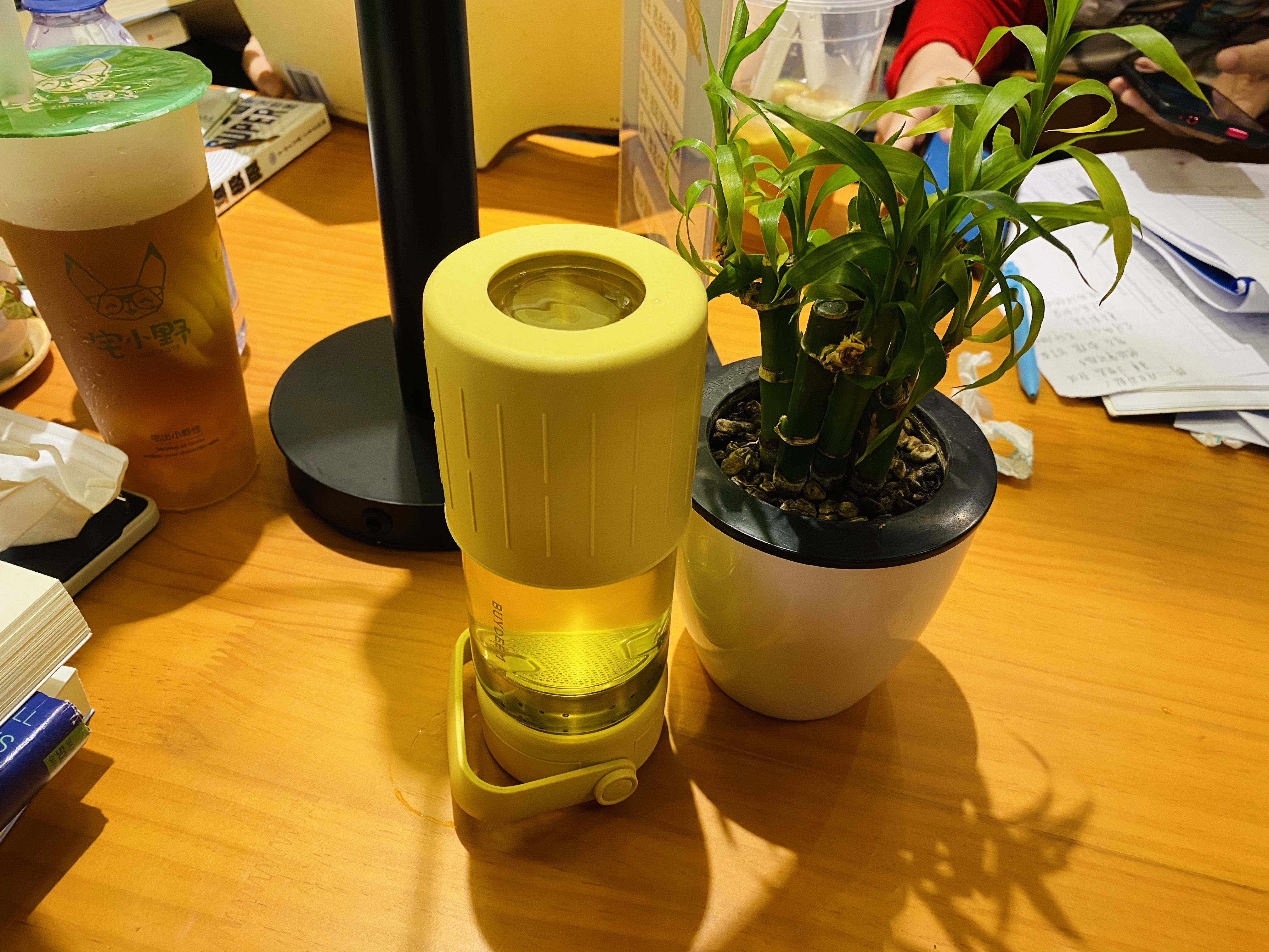 北鼎泡茶随手杯体验：一倒一立，茶水分离，懒人必备