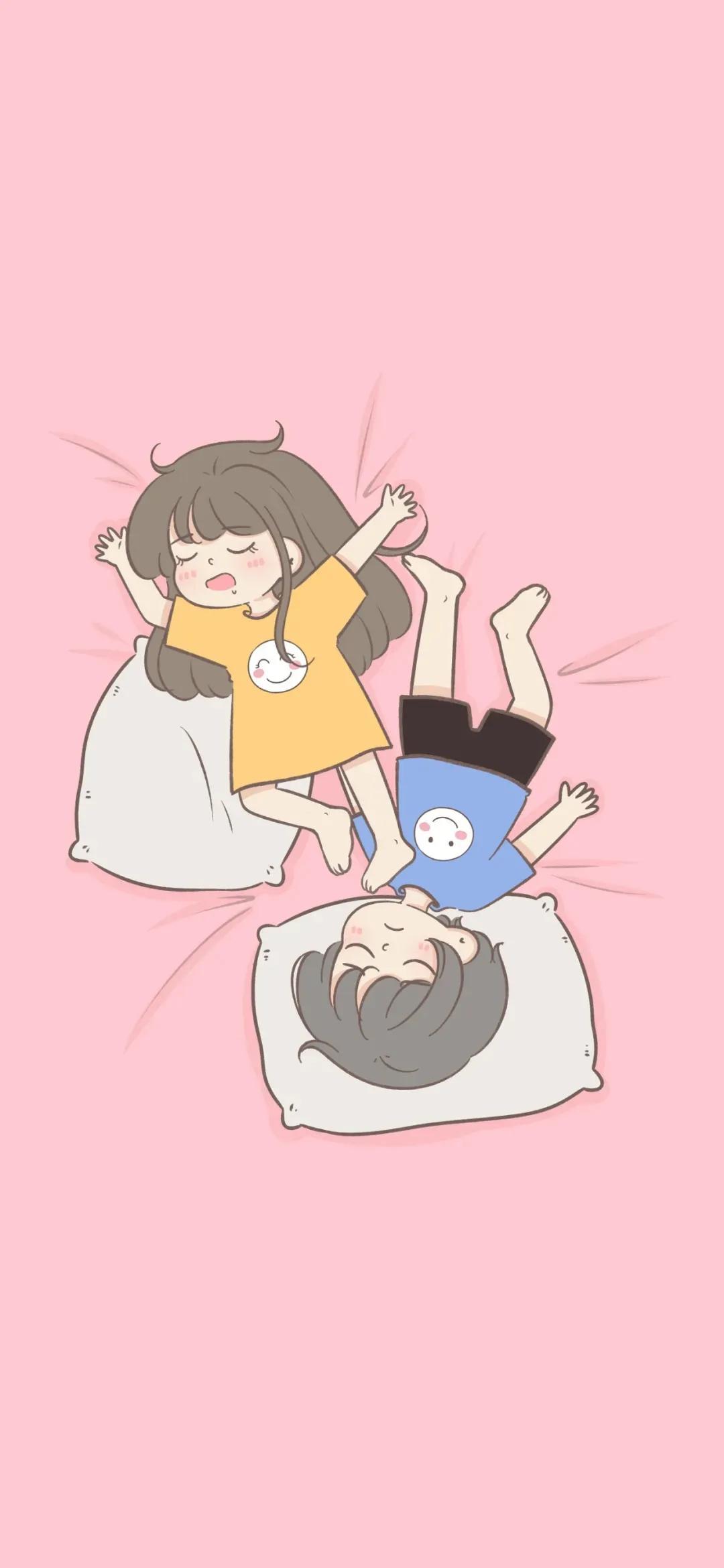 今日iphone壁纸推荐 可爱情侣 壁纸万花筒 Mdeditor