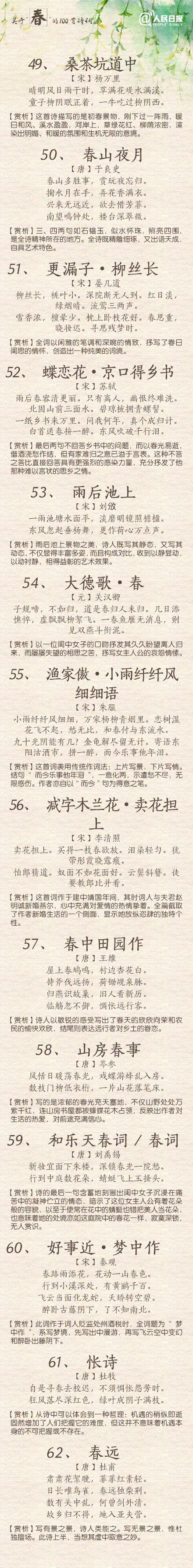 人民日报：100首关于春的诗词，你都读过吗？-第5张图片-非凡网