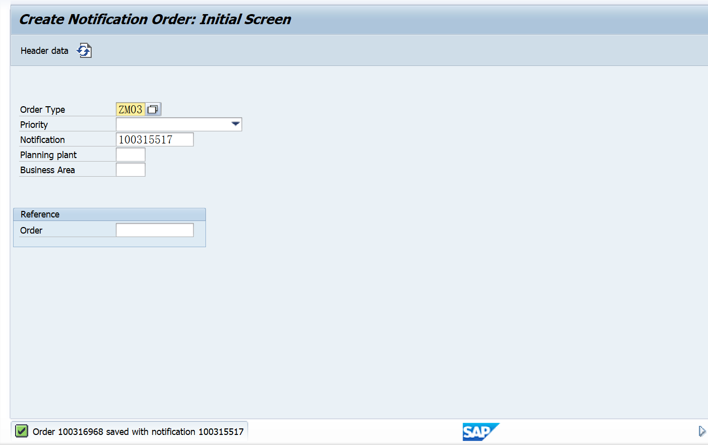 SAP PM 入門系列10 - 根據維護通知單建立維護訂單