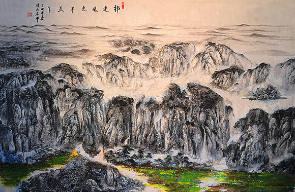 中国国宾礼艺术家张向宏——丹青写天地 豪气壮山河