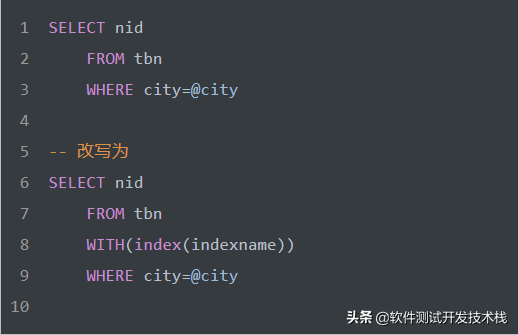 常用的SQL语句优化技巧