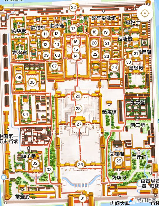 北京天安门故宫一日游图文攻略，附路线地图