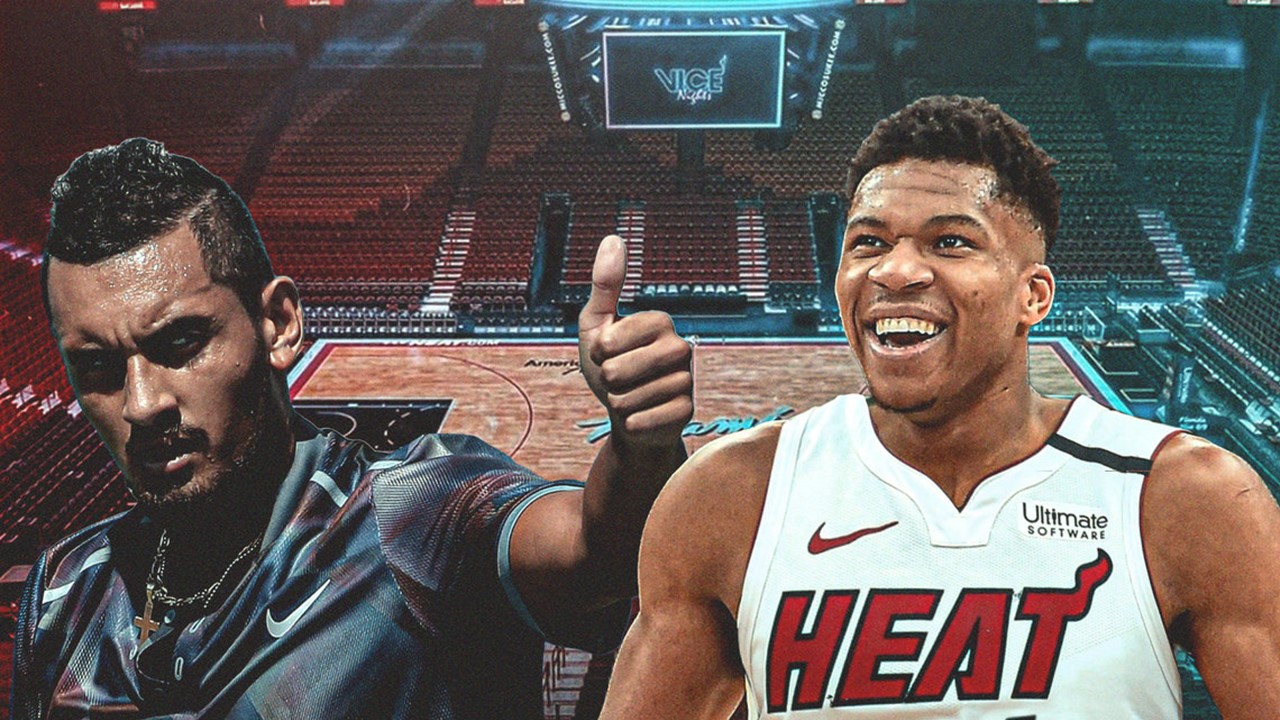 這個笑容引來無限遐想！網球選手問字母哥是否考慮加入熱火，字母哥用了這個動作回應！-黑特籃球-NBA新聞影音圖片分享社區