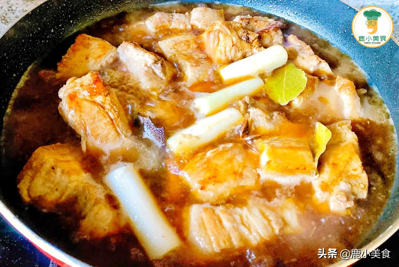 年夜飯，寓意“鴻運當頭”的紅燒肉，不焯水做法，肉嫩醬濃不肥膩