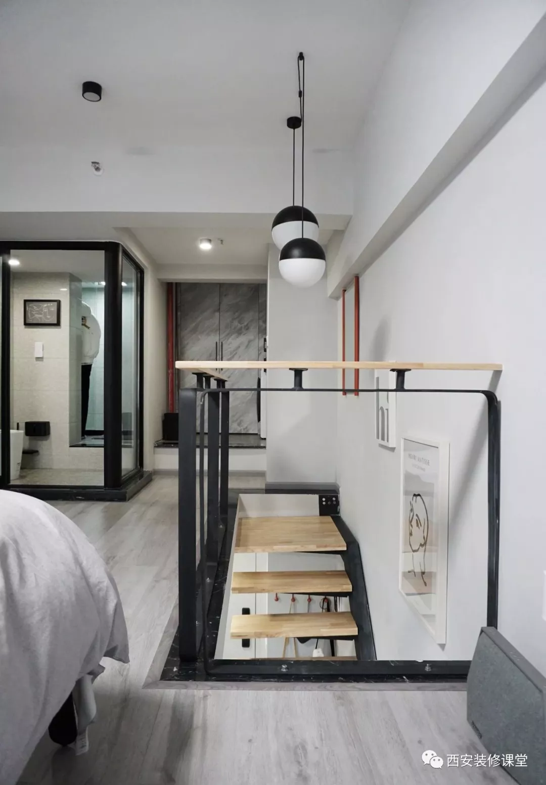 层高5.6米的35㎡单身公寓，做成LOFT能有多美