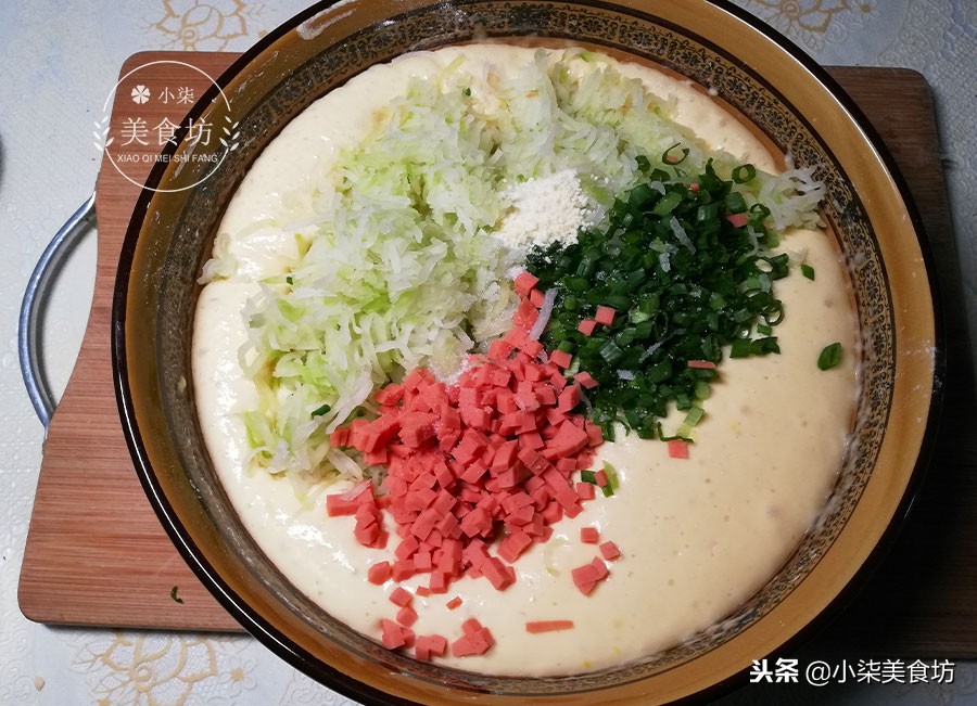 图片[8]-萝卜饼简单快速做法 手不沾面 蓬松暄软 10分钟完成一家人早餐-起舞食谱网