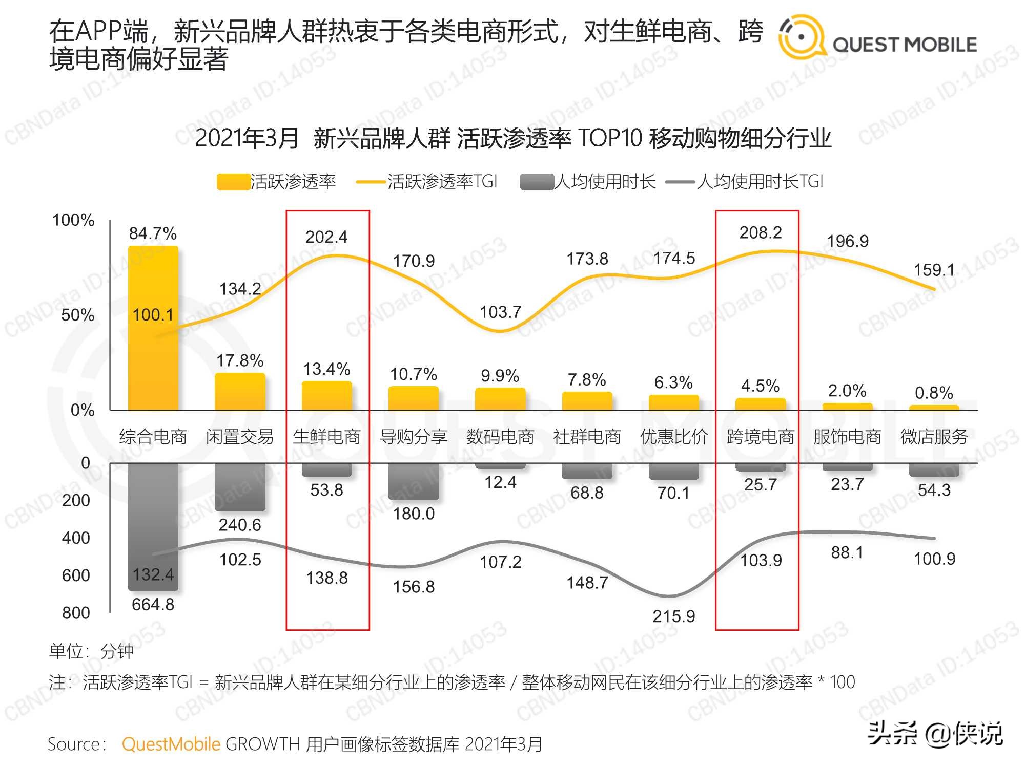 食品饮料行业新兴品牌数字化营销洞察报告（QuestMobile）