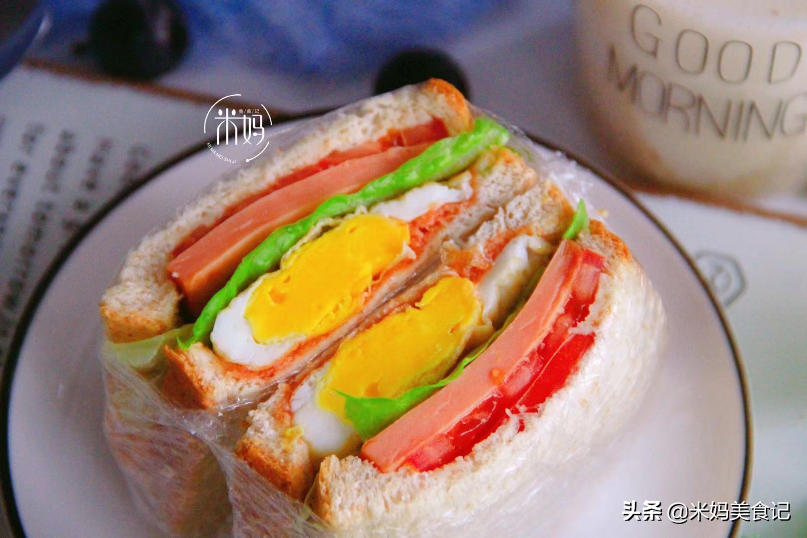 圖片[9]-自制三明治做法步驟圖 隔天就想吃營養又解饞！-起舞食譜網