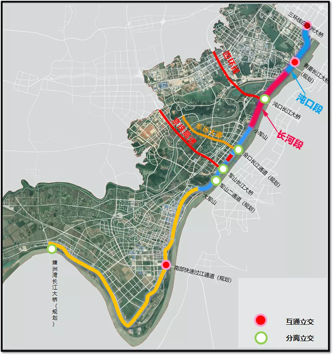 汉南区左岸大道规划图图片