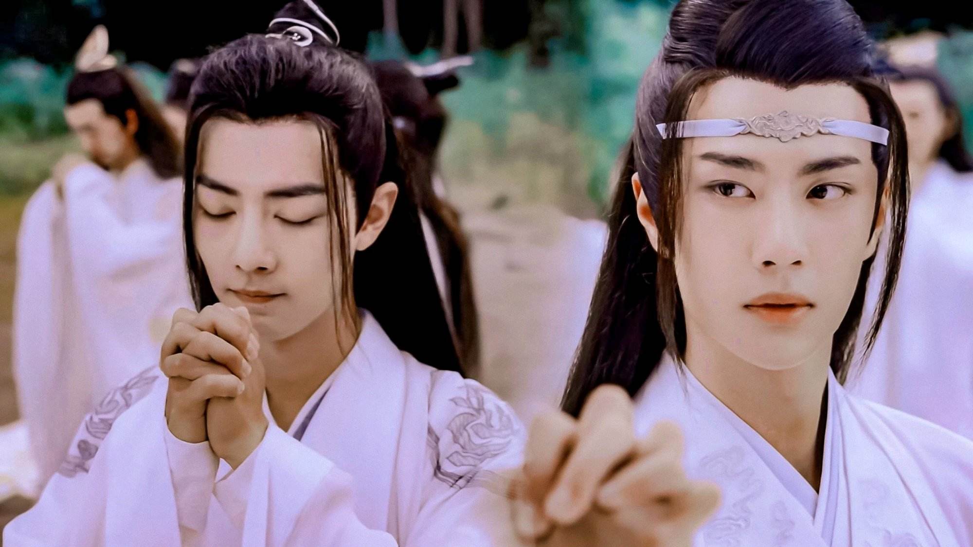 陈情令蓝忘机的九个绝美瞬间：云梦落泪、雪中