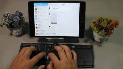 平板手机秒变生产力工具，B.O.W航世三折叠蓝牙键盘使用体验