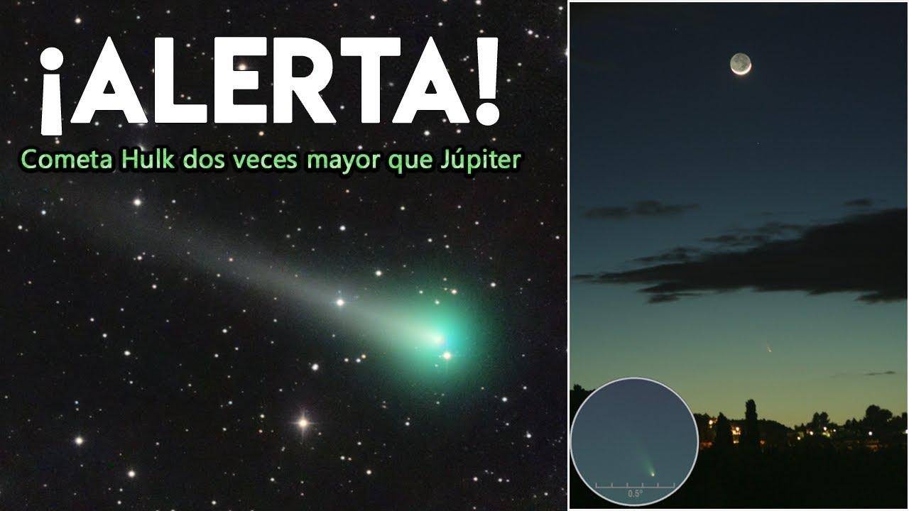 绿巨人归来？不，在夜空划过一道绿光的是颗彗星