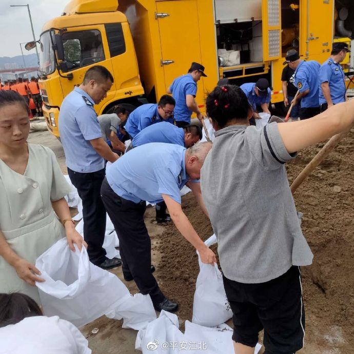 防汛|江北警方问“汛”而动，全力奋战防汛一线