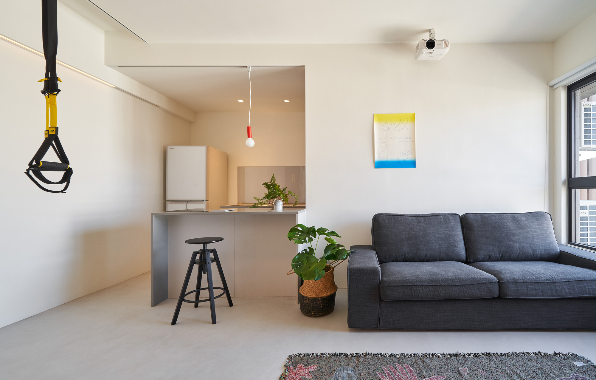 多环形流线玩转45m²公寓，小家秒变健身房