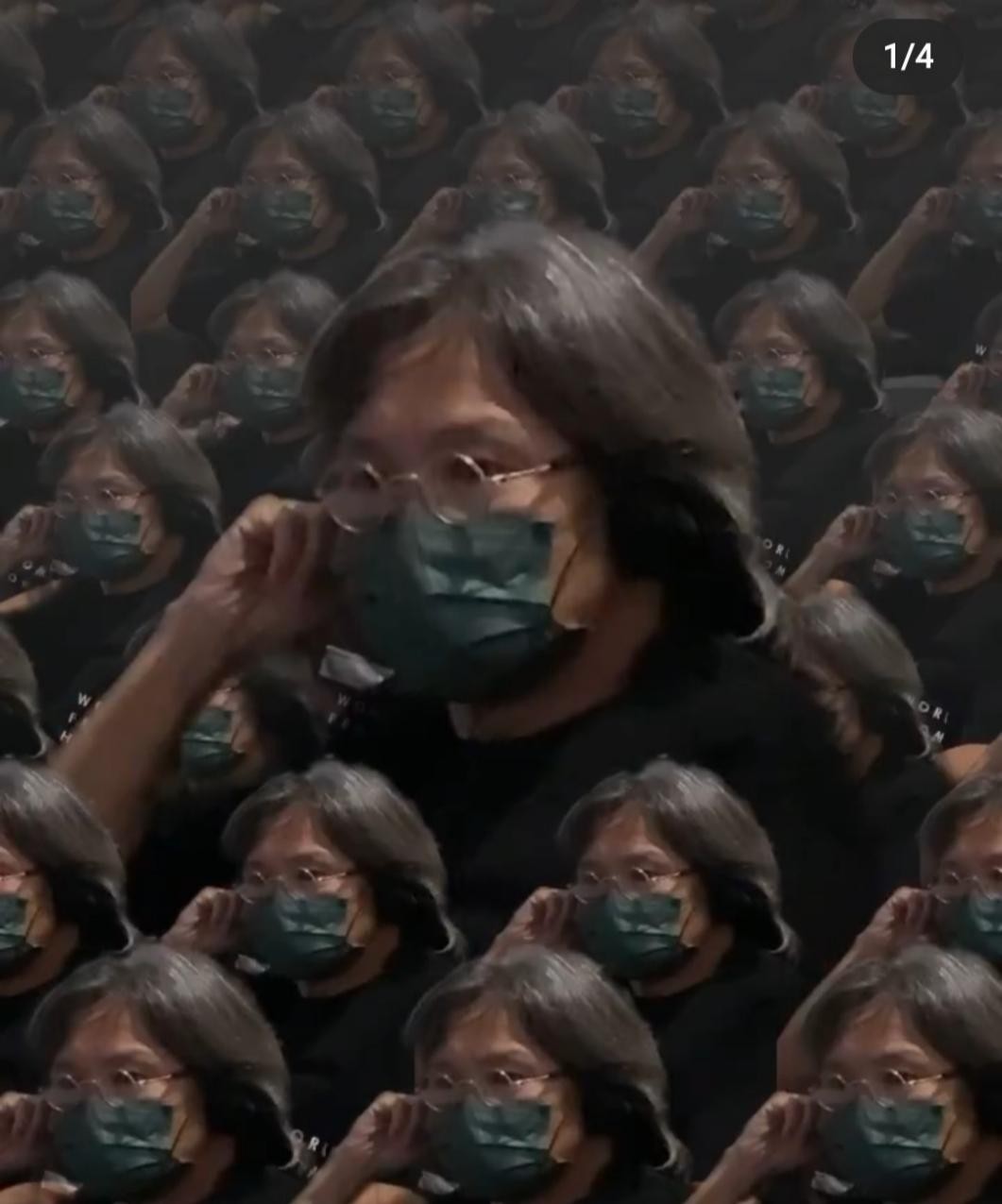 吴君如晒陈可辛探班照，调侃丈夫是来剧组蹭饭，相恋23年感情甜蜜