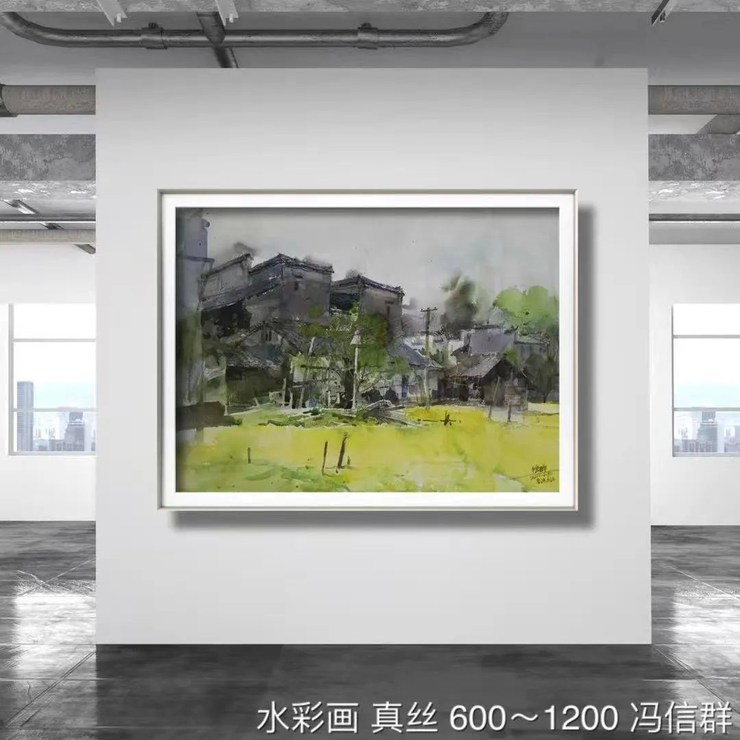 真丝水彩，为居家添一份优雅古意