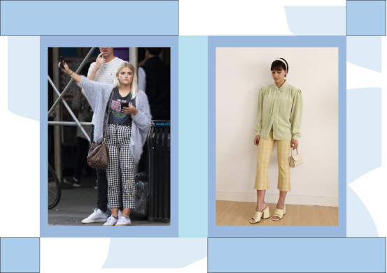 复古风今年强势来袭，款式百搭的格纹裤“卷土