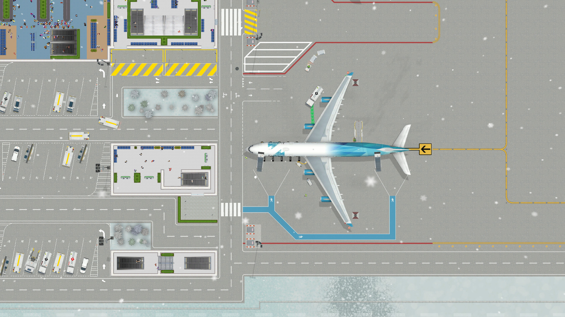 一款机场题材的模拟经营建造游戏