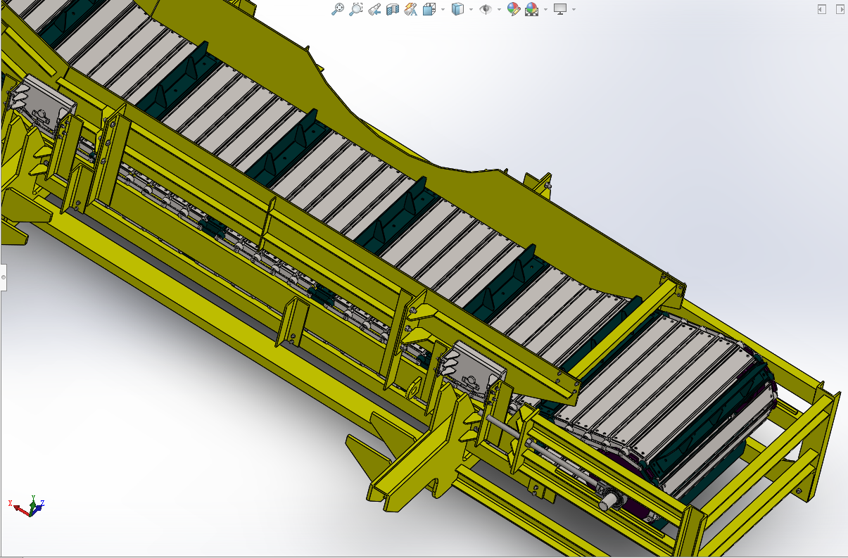 fab-hind链式输送机3D数模图纸 Solidworks设计