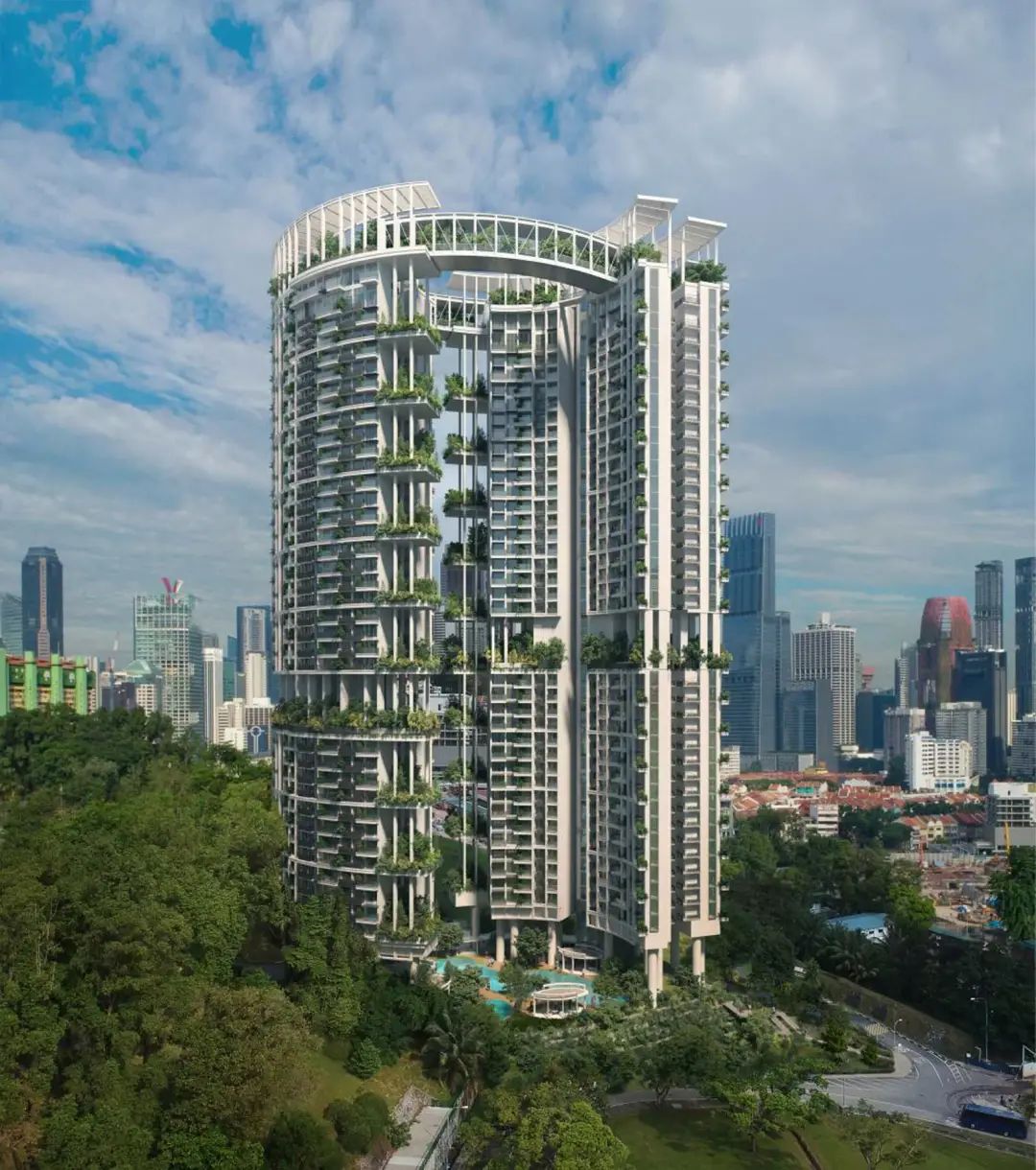 新加坡罕有的背山面海公寓 One Pearl Bank万宝轩