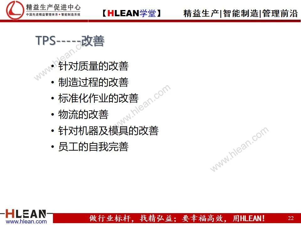 「精益学堂」TPS基础知识