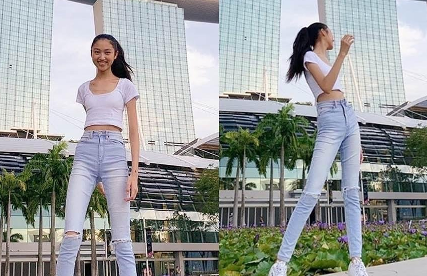 任達華女兒“發育過猛”，15歲身高180，逆天長腿不輸超模們