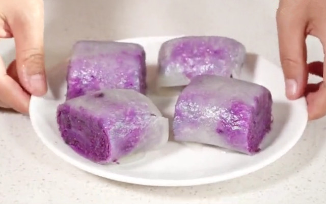 图片[3]-一碗淀粉 一个紫薯 教你做道家常美味 香甜软糯 好吃又好看！-起舞食谱网