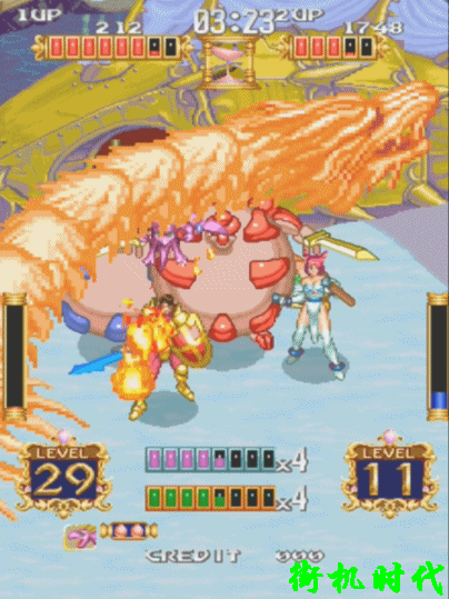 街機游戲特效滿分的必殺技，果然布料越少威力越大