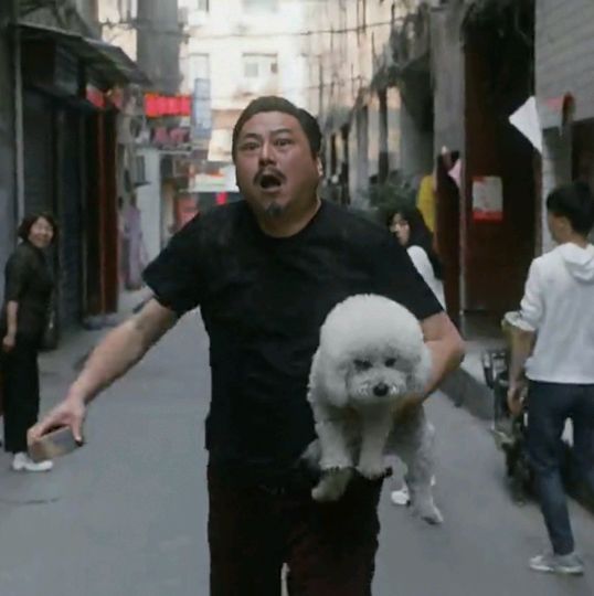 《装台》长相粗犷，无所事事，抱狗撵猫的疤叔