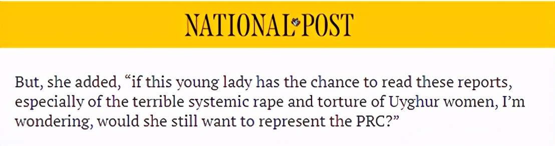 As expected, canadian media begins bespatter the girl of this naturalization China