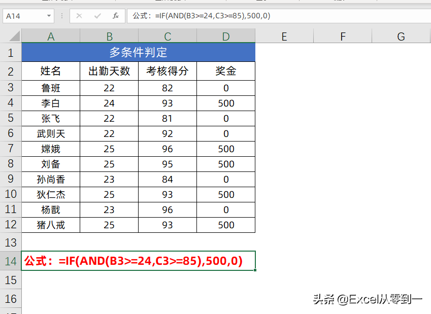 12组Excel函数公式，可直接套用，小白也能变大神