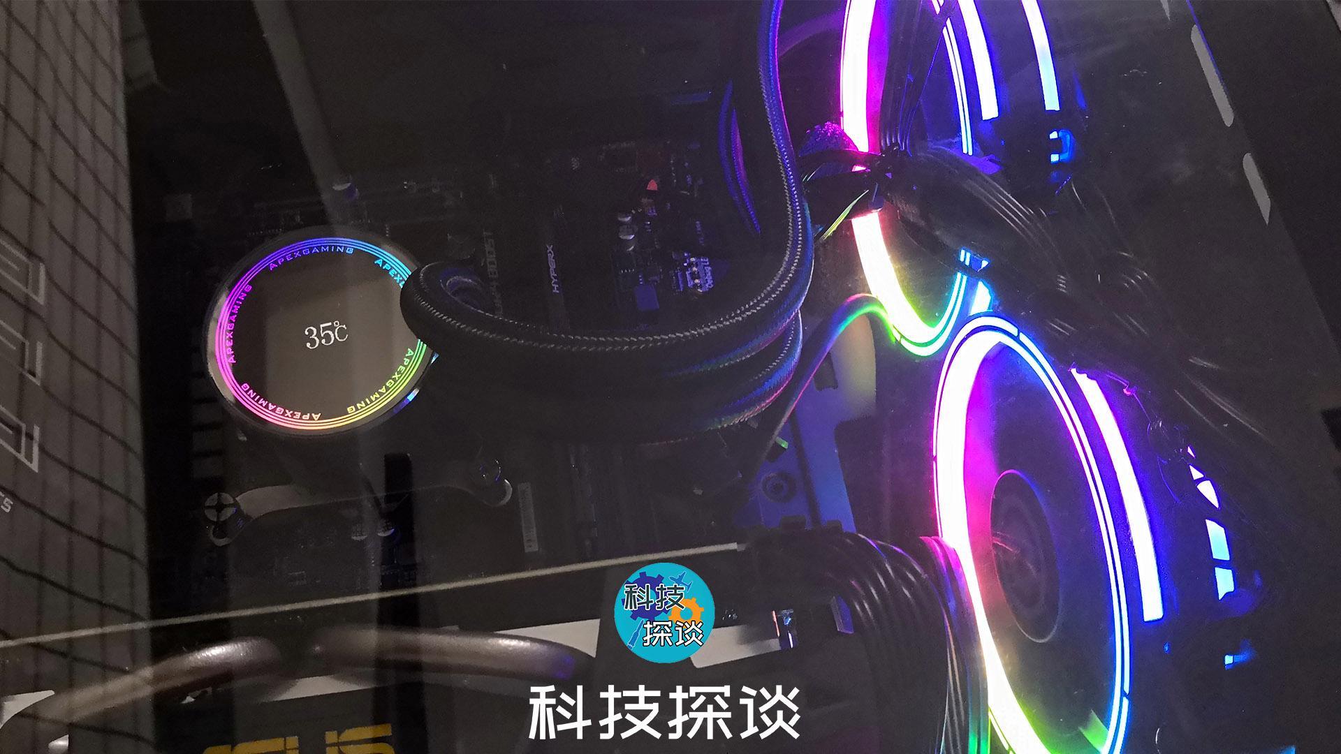 美商艾湃電競(jìng)TiTan-360 PRO一體式水冷散熱器散熱上機(jī)實(shí)測(cè)效果展示