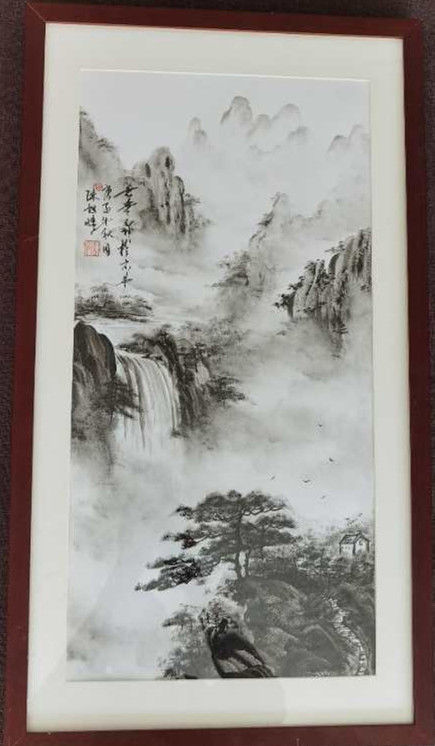 画家陈旭晴（诗翰）——山遥水远遗墨间，彼岸花开意连连