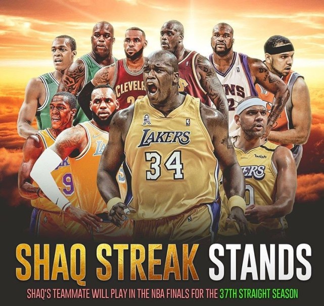 神奇！歐尼爾隊友已連續37年打進總冠軍賽，而詹姆斯一人貢獻10次！-黑特籃球-NBA新聞影音圖片分享社區