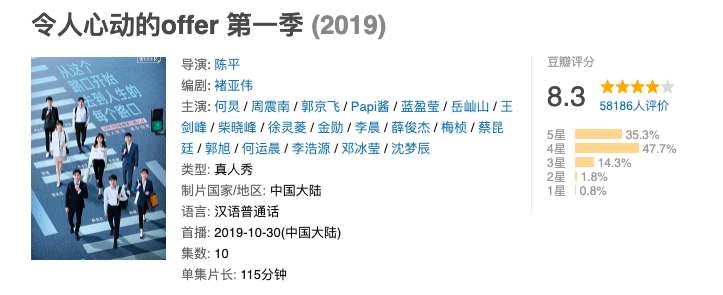 爬取《令人心動的offer2》13萬彈幕，看網友是如何評價的