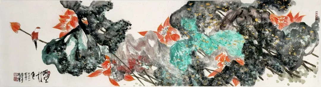 “猎艳”——水歌花鸟画晋京展开幕,60余件精品力作亮相北京宋庄