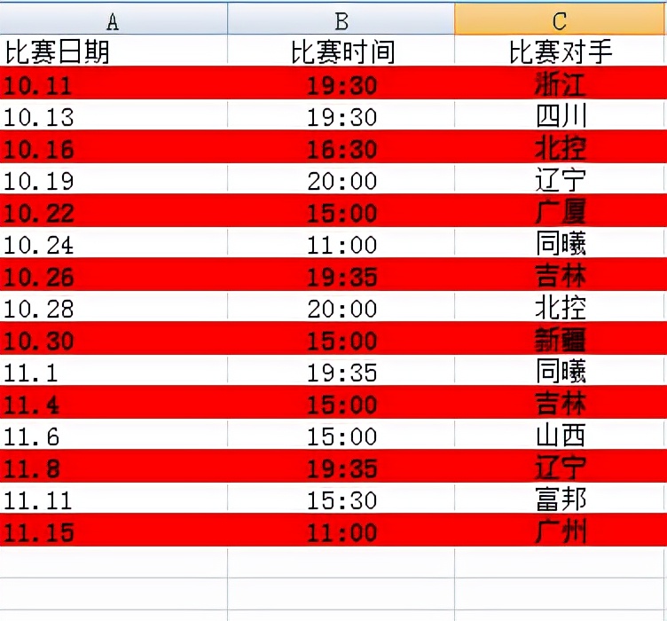 cba辽宁赛程表2020-2021第三阶段 cba辽宁赛程2021-2022