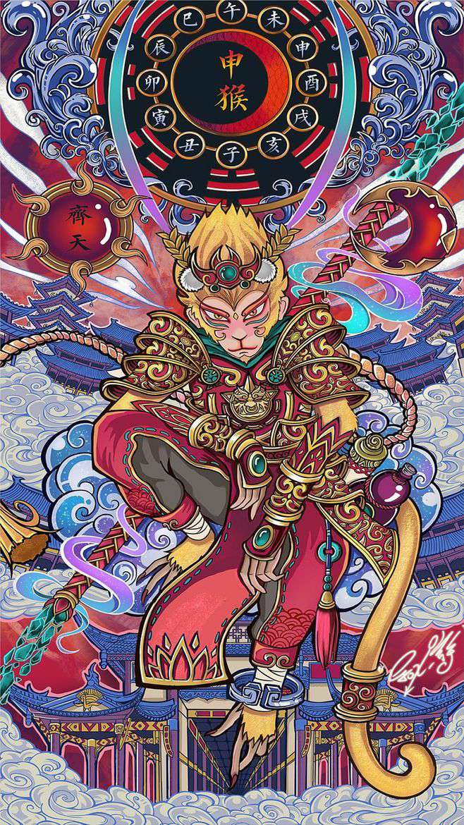 ��ɫ��12��Ф�廭