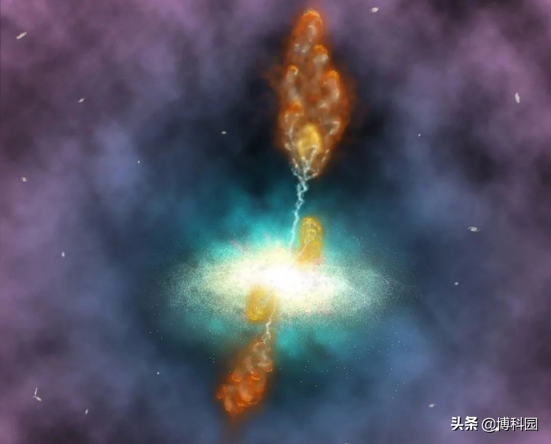 在59亿光年外，凤凰星系团中心：发现气体冷却和黑洞喷流共存