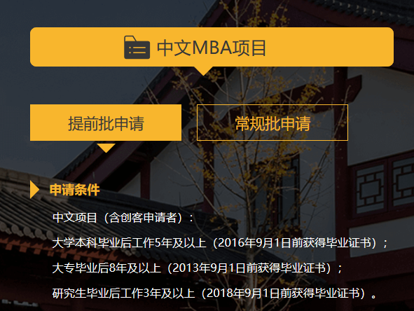 21所！2021年最新MBA/EMBA招生简章信息汇总