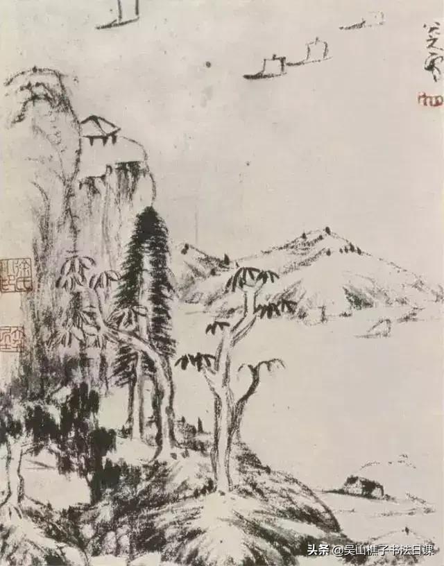 八大山人山水画