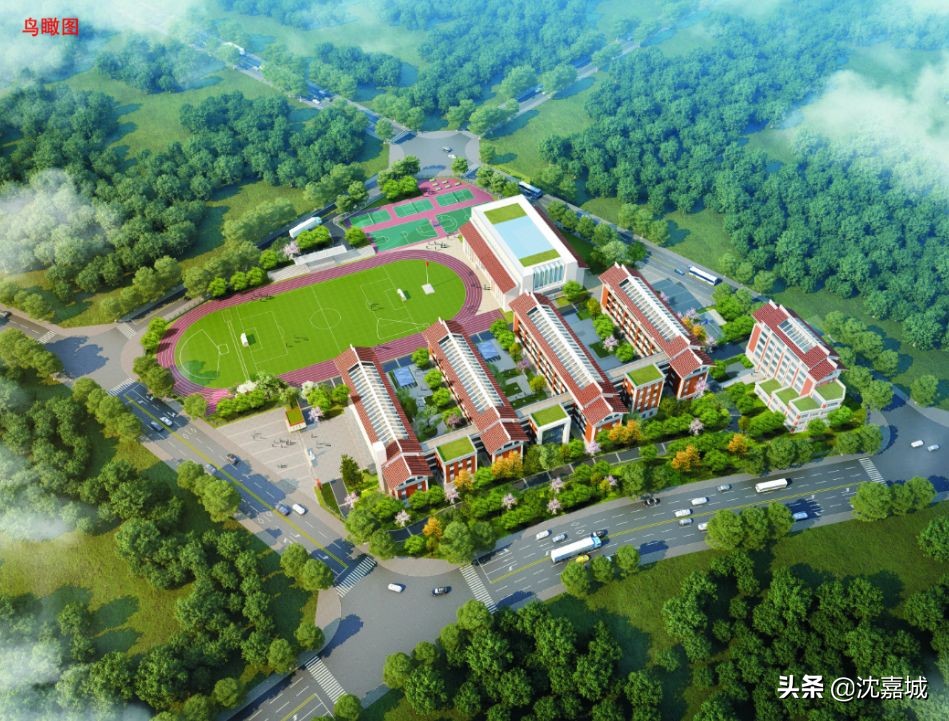 岳阳东风湖畔九华山学校最新效果图震撼来袭(图1)