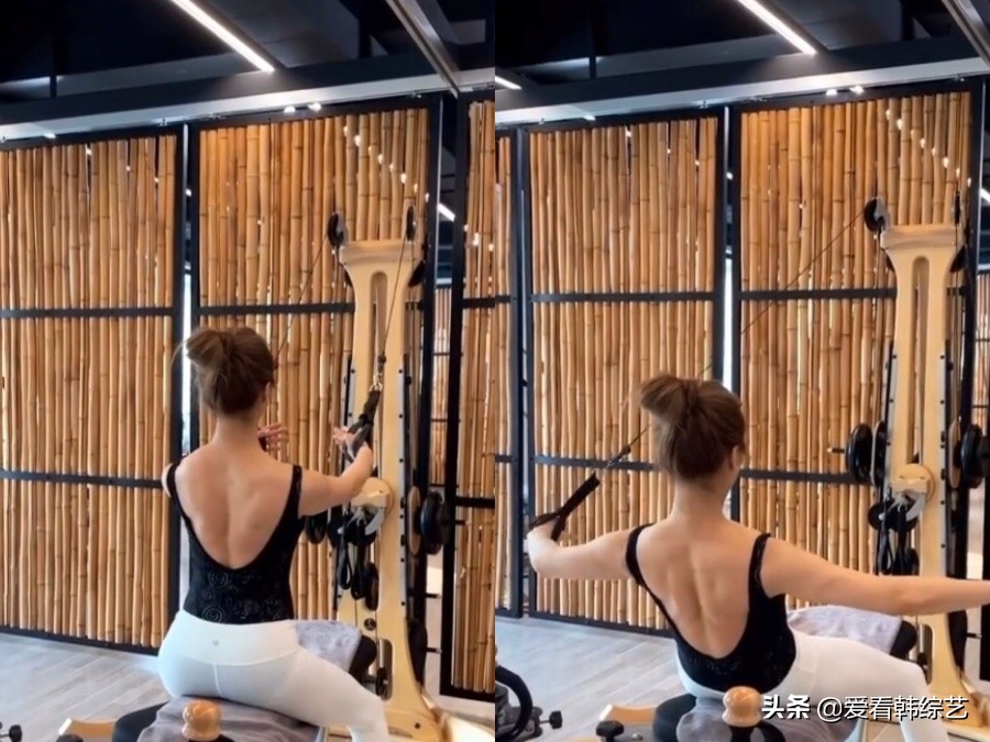 “62kg”玉珠铉普拉提减肥成功，衣服不合身告知自己已经瘦了