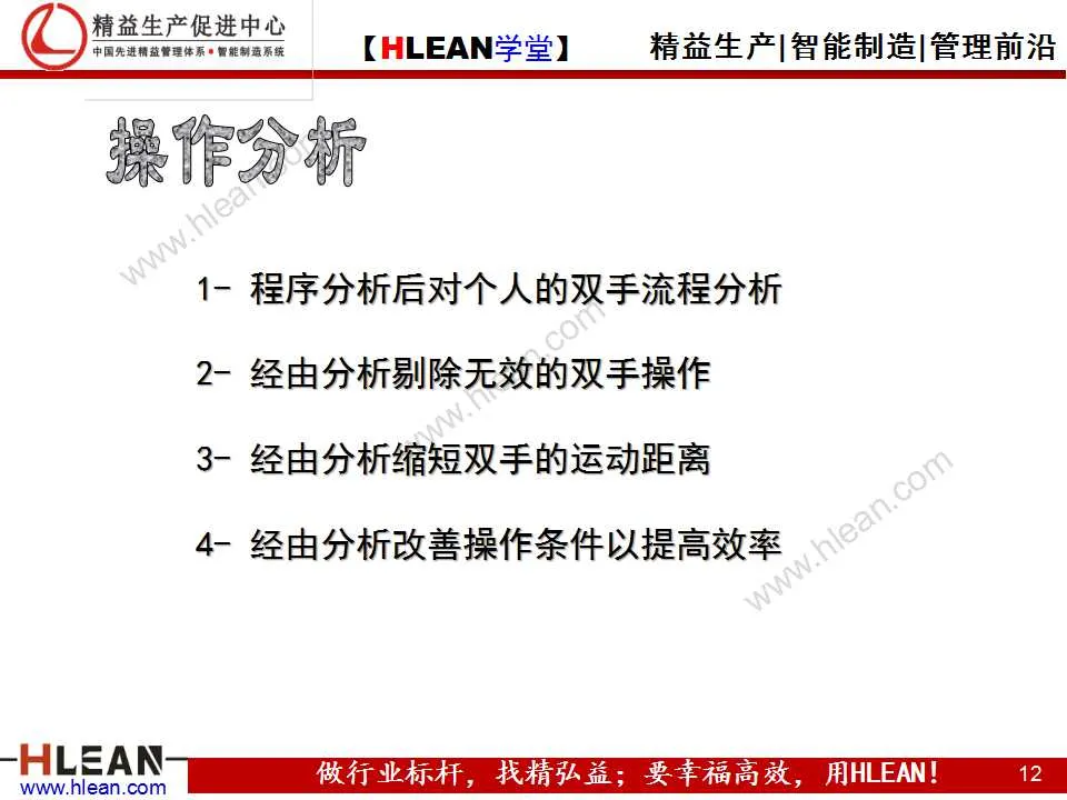 「精益学堂」IE技能训练之工作简化（下篇）