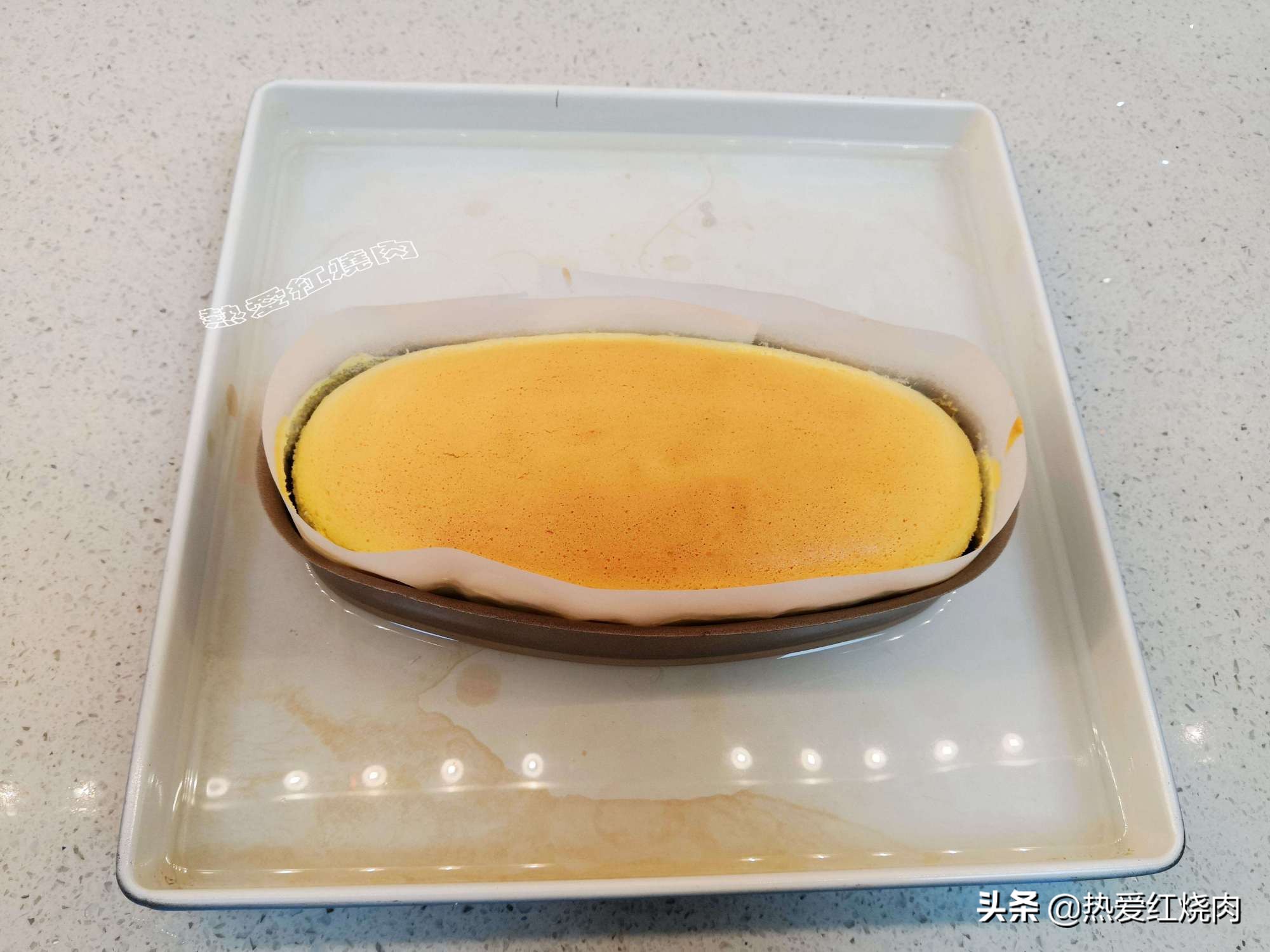 這蛋糕口感濕潤吃著不噎人，做了四次終於成功了，心得體​​會告訴你