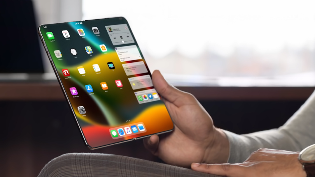 可折叠 iPhone + 屏下指纹 + 无接口设计？