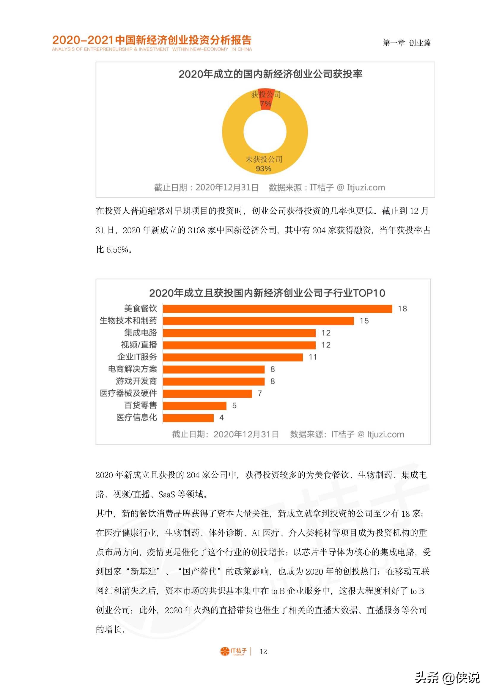 2020-2021中国新经济创业与投资分析报告（125页）