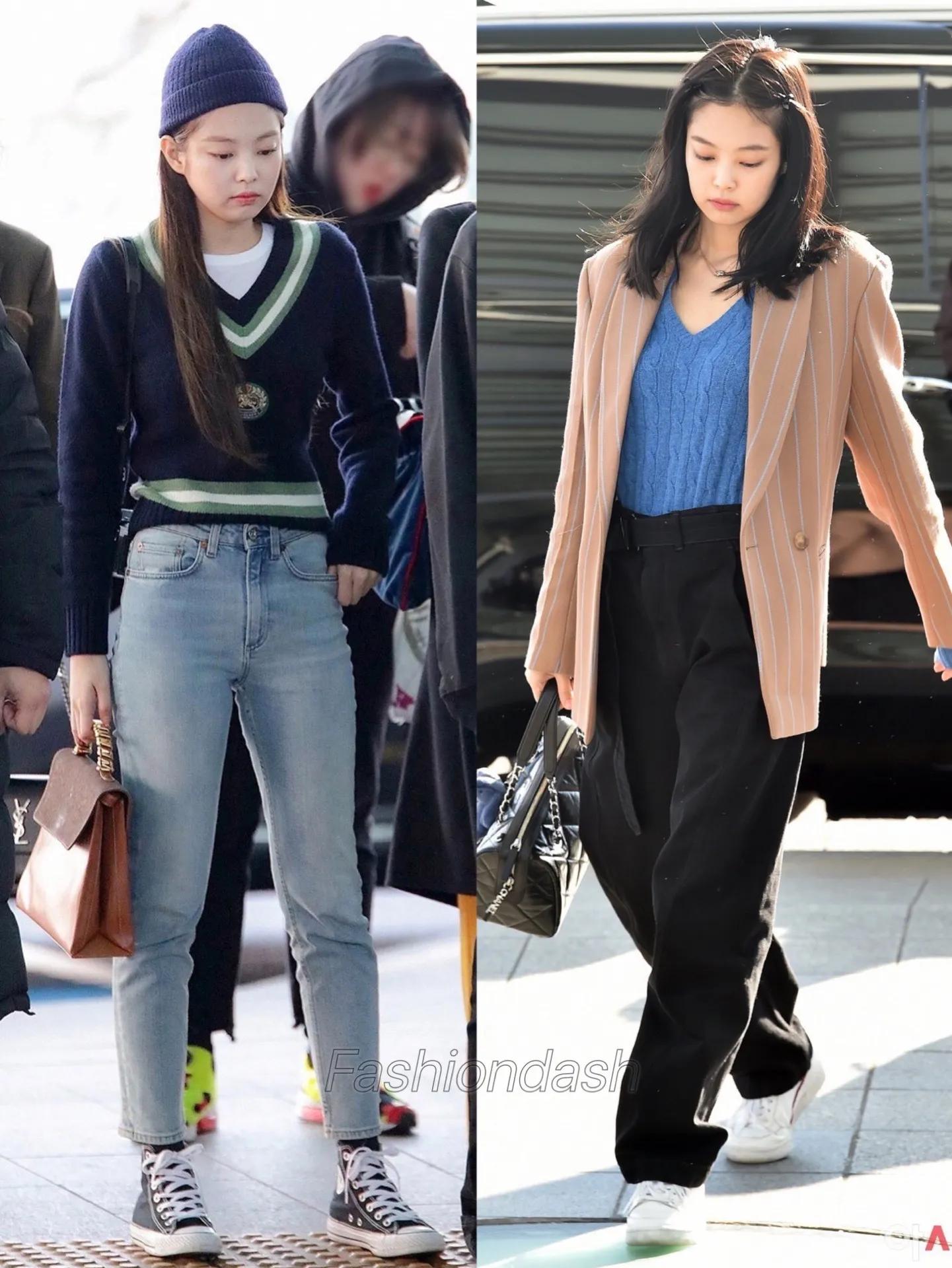 明星私服 Jennie秋冬街拍私服穿搭合辑 Fashiondash Mdeditor